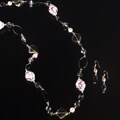 Beaded Endless-style Necklace and Earring Set