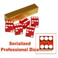 Numbered/ Colored 19 mm Casino Craps Dice (Set of 5)