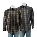 Weatherproof Men's Button-down Plaid Sportshirt