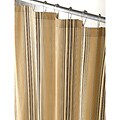 Tan Market Stripe Canvas Extra Long Shower Curtain