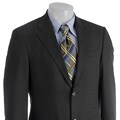 Kenneth Cole Men's Charcoal 2-piece Wool Suit