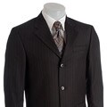 Kenneth Cole Men's Charcoal Multi-stripe 3-button Suit