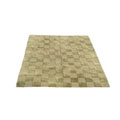 Tibetan Checkered Green Wool Rug (9' x 12')
