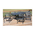 Nassau Black 7-piece Patio Dining Furniture Set