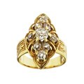 18k Gold 2 1/10ct TDW Old Mine Diamond Estate Ring (J, VS2)
