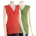 Storm Tees Sleeveless Knot-neck Top
