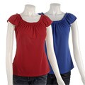 Storm Tees Women's Cap Sleeve Flutter Top