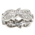 14k White Gold 3/4ct TDW Diamond Estate Band (J, SI1) (Size 6)