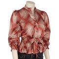 Simply Irresistible Red Geo Dot Blouse