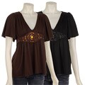 Simply Irresistible Women's V-neck Rhinestone Top