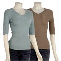 Bette Paige Women's Ribbed Knit Shirt
