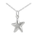 Sterling Silver Puff Starfish Pendant