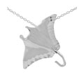 Sterling Silver Large Sting Ray Necklace