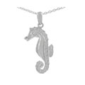 Sterling Silver Medium Sea Horse Necklace