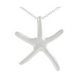 Sterling Silver Medium Starfish Necklace