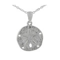Sterling Silver Plain Sand Dollar Necklace