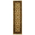 Hand-knotted Dynasty Heirloom Beige Wool Runner (2'6 x 10')