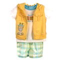 Baby Togs Infant Boy's 3-piece Yellow Shorts Set