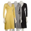 Tammy Mars 3/4-sleeve Wrap Dress