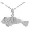 High Polish Sterling Silver Manatee Pendant