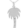Sterling Silver Large Palm Tree Necklace