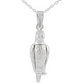 Sterling Silver Movable Parrot Necklace