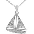 Sterling Silver Sail Boat Pendant
