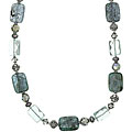 Sterling Silver Kyanite Quartz Crystal Necklace