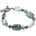 Sterling Silver Blue Kyanite Toggle Bracelet
