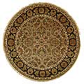 Hand-knotted Dynasty Eternity Wool Rug (6' Round)