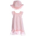 Minibasix Infant Girl's Pink 3-piece Dress Set
