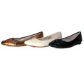 Dani Chime Snake Skin Beaded Ballet Flats