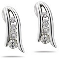 14k Gold 1/4ct TDW Diamond Journey Earrings (I-J, I1-2)