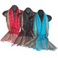 Woven Checked Wool Wrap (India)