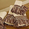 Confetti Mocha 6-piece Towel Set