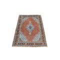 Persian Moud Hand-knotted Brick/ Brown Rug (6'6 x 9'8)