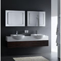 Caesar Tzar Double Ebony Bathroom Vanity Set
