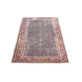 Persian Moud Hand-knotted Navy/ Brick Rug (7'4 x 10'4)