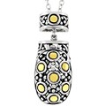 Silvertone Golf Bag Necklace