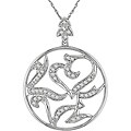 10k Gold 1/3ct TDW Diamond Circle Necklace (H-I-J, I1-2)