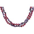 Cultured FW Pearl and Amethyst Endless Necklace