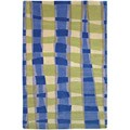 Hand-knotted Silken Green Rug (5' x 8')