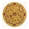 Handmade Paradise Ivory Rug (4' Round)