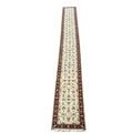 Sino Tabriz Hand-knotted Ivory/ Red Rug (2'7 x 23'5)