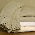 Lace 4-piece Cotton Bath Towel Set