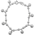 Sterling Silver Jingle Bell Holiday Bracelet