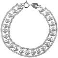 High Polish Sterling Silver Heart Bracelet
