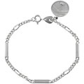 Sterling Silver Fashion Bracelet with Circle Dangle