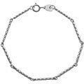 High Polished Sterling Silver Linked Bar Bracelet
