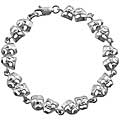 Sterling Silver Comedy and Tragedy Faces Bracelet